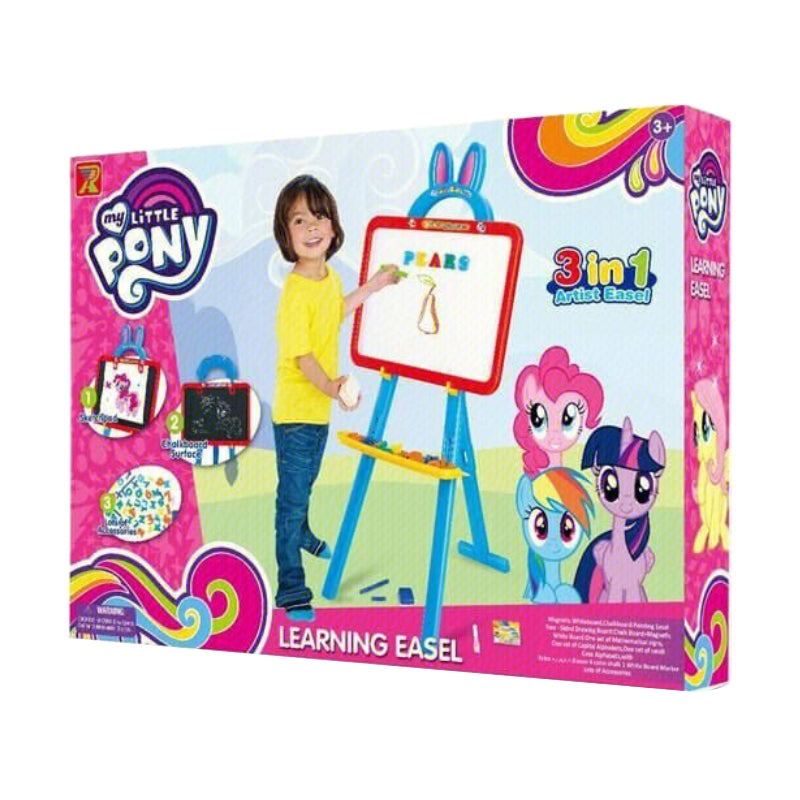 My Little Pony Dual Sided Magnetic Learning Easel With Magnetic Alphabets For Kids