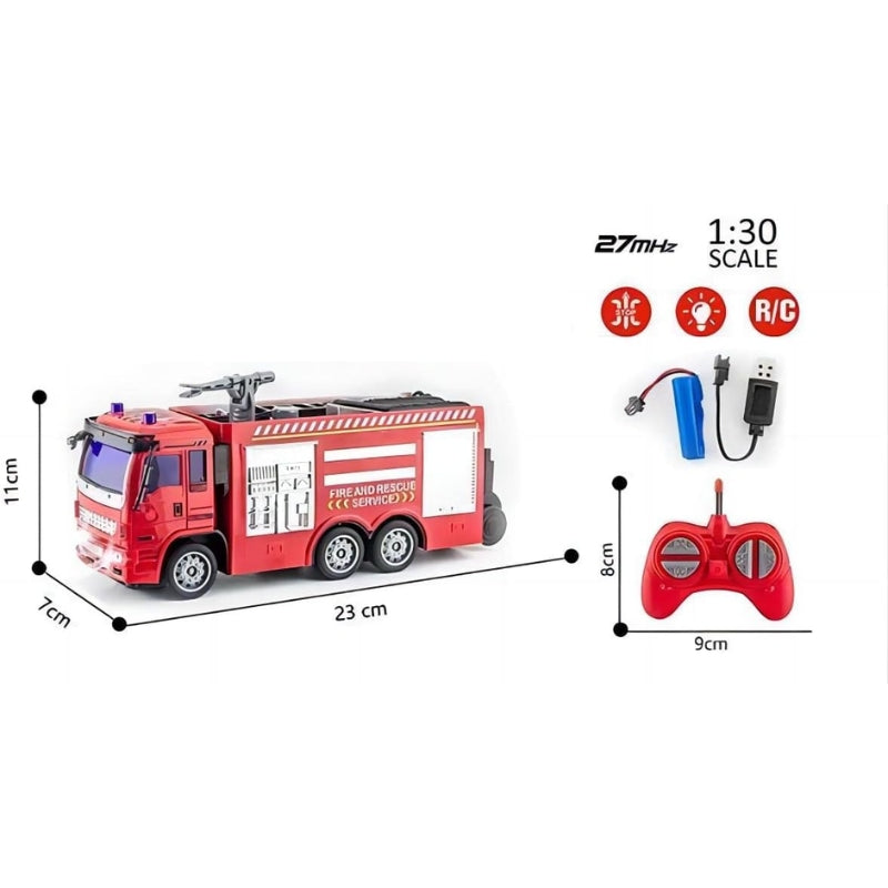 27 MHz Remote Control Fire Truck For Kids