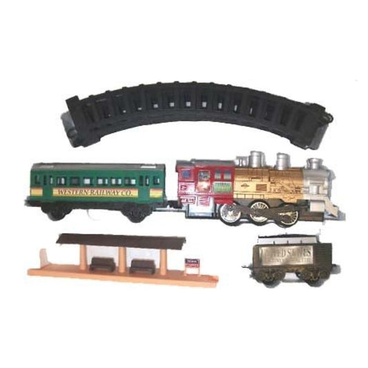 Western Express Train Toy Set With Round Shaped Track For Kids