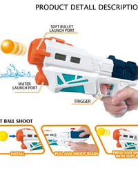 2 In 1 Soft Ball And Water Gun Toy For Kids
