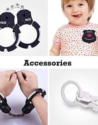 Police 2 In 1 Dart And Water Gun Toy With Police Badge And Hand Cuffs For Kids
