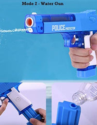 Police 2 In 1 Dart And Water Gun Toy With Police Badge And Hand Cuffs For Kids
