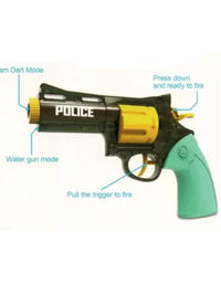 Soldier 2 In 1 Dart And Water Revolver Gun Toy For Kids
