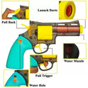 Soldier 2 In 1 Dart And Water Revolver Gun Toy For Kids