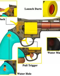 Soldier 2 In 1 Dart And Water Revolver Gun Toy For Kids
