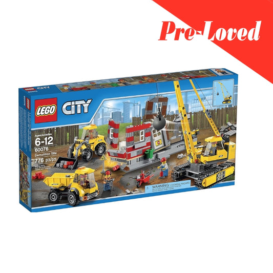 LEGO City Construction Demolition Site Set with Vehicles (60076) - Pre-Loved