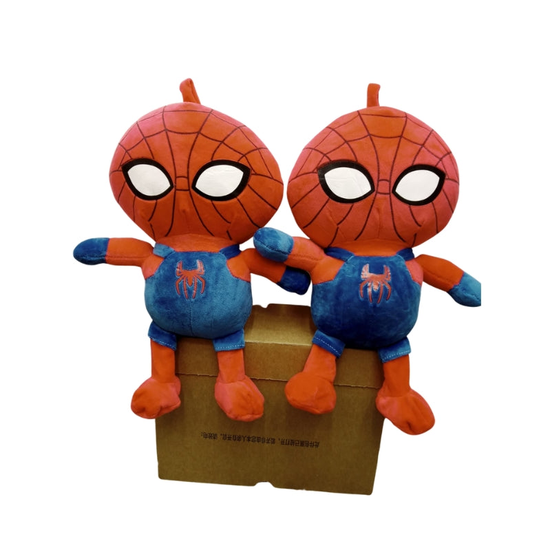 Chibi Spider-Man Plush Toy in Blue Dungarees