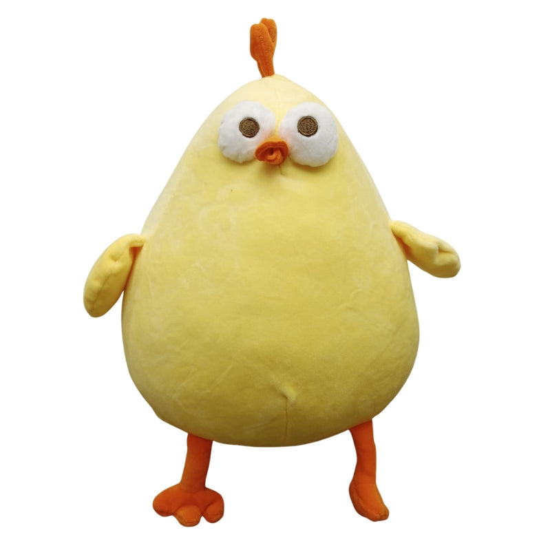 Cute Round Yellow Chicken Plush Toy – Soft Chubby Chick Stuffed Animal