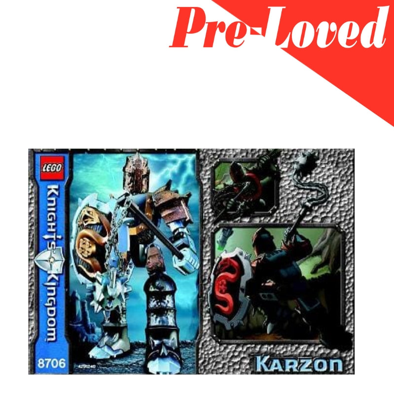 Pre-Loved LEGO Knights' Kingdom Karzon (8706) Action Figure Set