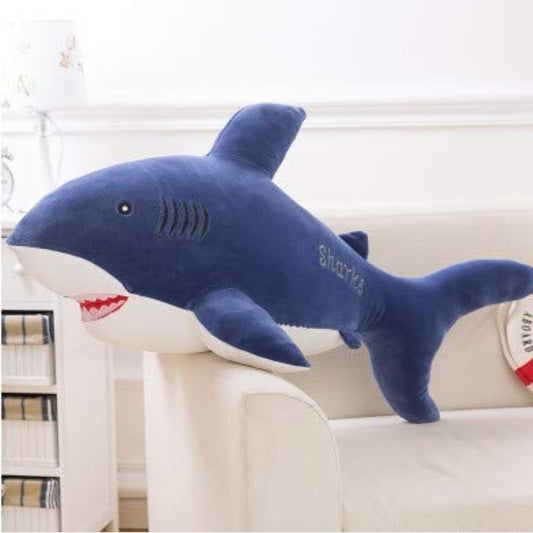 Cute Ocean Shark Plush Toy with Soft Fins & Embroidered Details(60 CM) (Deal)