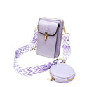 Luxe Crossbody Pouch with Bold Strap & Mini Round Purse