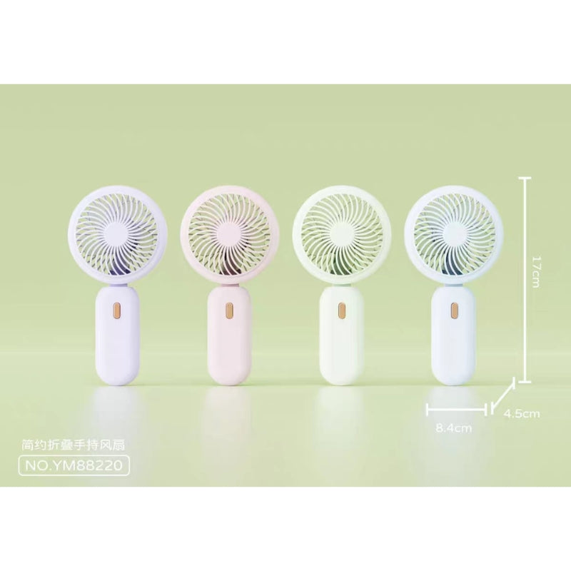 Portable USB Rechargeable Mini Fan Foldable 3 Speed Cooling Power