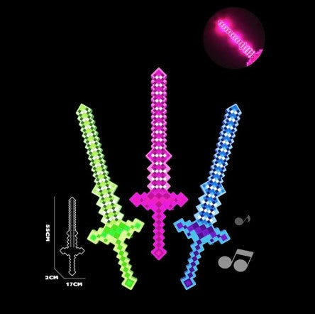 Minecraft 11 Lights IC Pixel Grid Sword