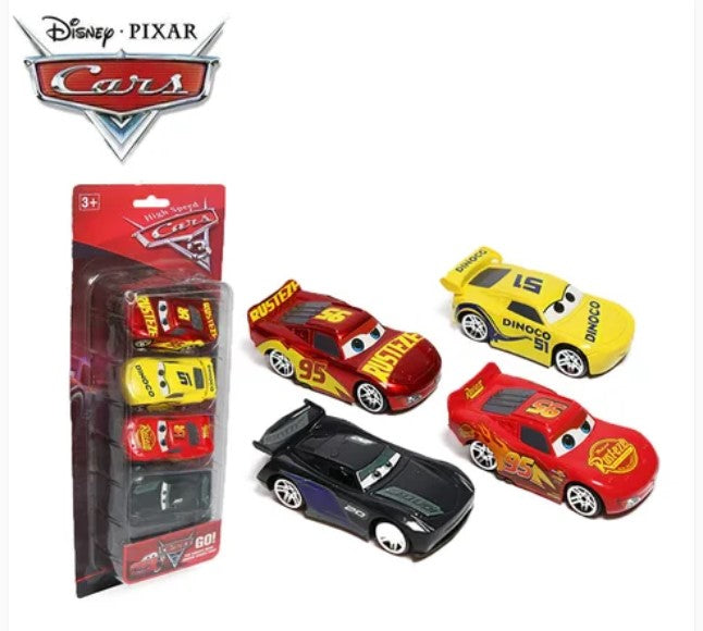 Race To Excitement With Lightning McQueen Pull Back Car Toys Set