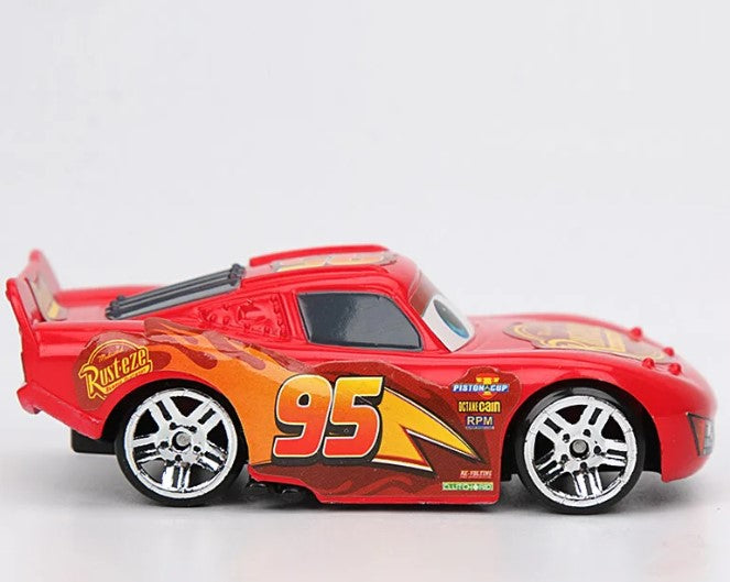 Race To Excitement With Lightning McQueen Pull Back Car Toys Set