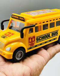 Battery-Operated School Bus With Dazzling Lights
