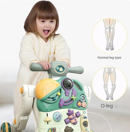 4-in-1 Multifunctional Baby Walker With Musical Magic