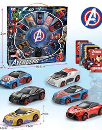 Avengers Alloy Car Toy Set For Kids - 12 Pcs
