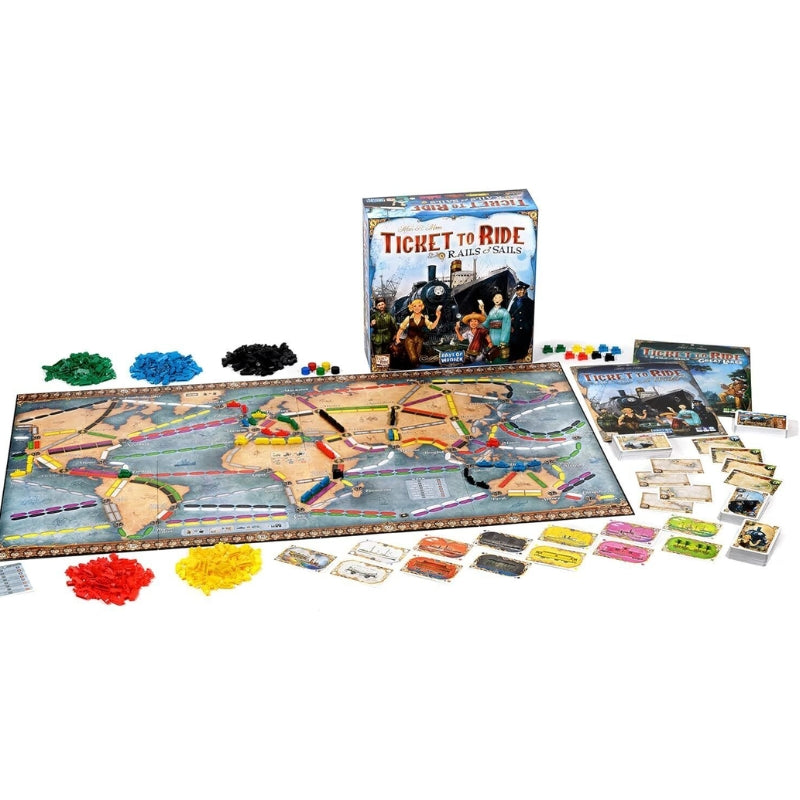 Ticket To Ride Days Of Wonder Board Rails And Sails