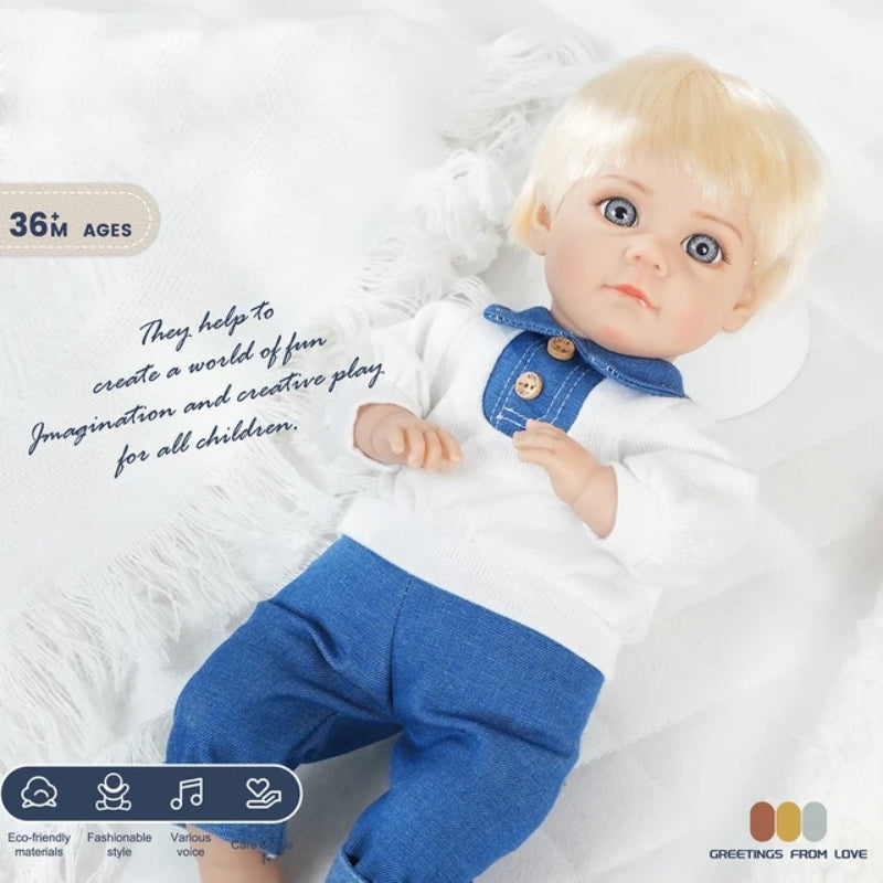 Sennby baby Cotton Body 14 Inch Reborn Doll