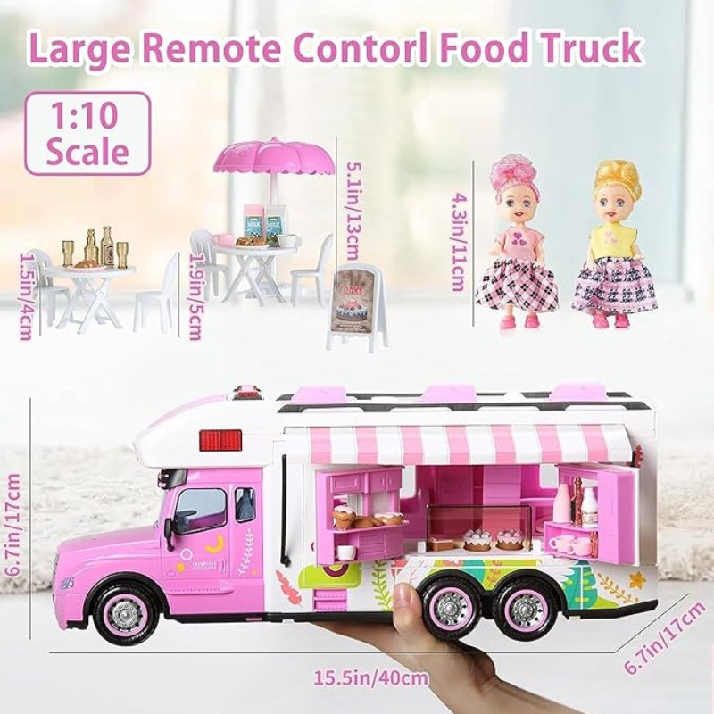Remote Control Paradise Food Truck Adventure Set Pink