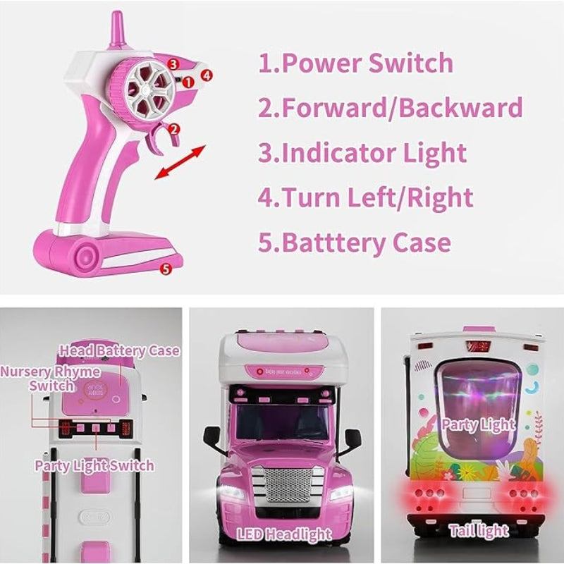 Remote Control Paradise Food Truck Adventure Set Pink