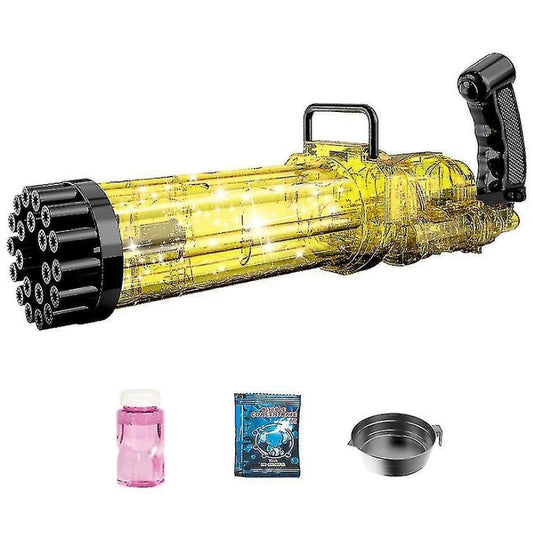 Gatling Electric Bubble Gun 25 Holes For Kids