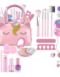 Makeup Washable Handbag For Girls - 27 Pcs
