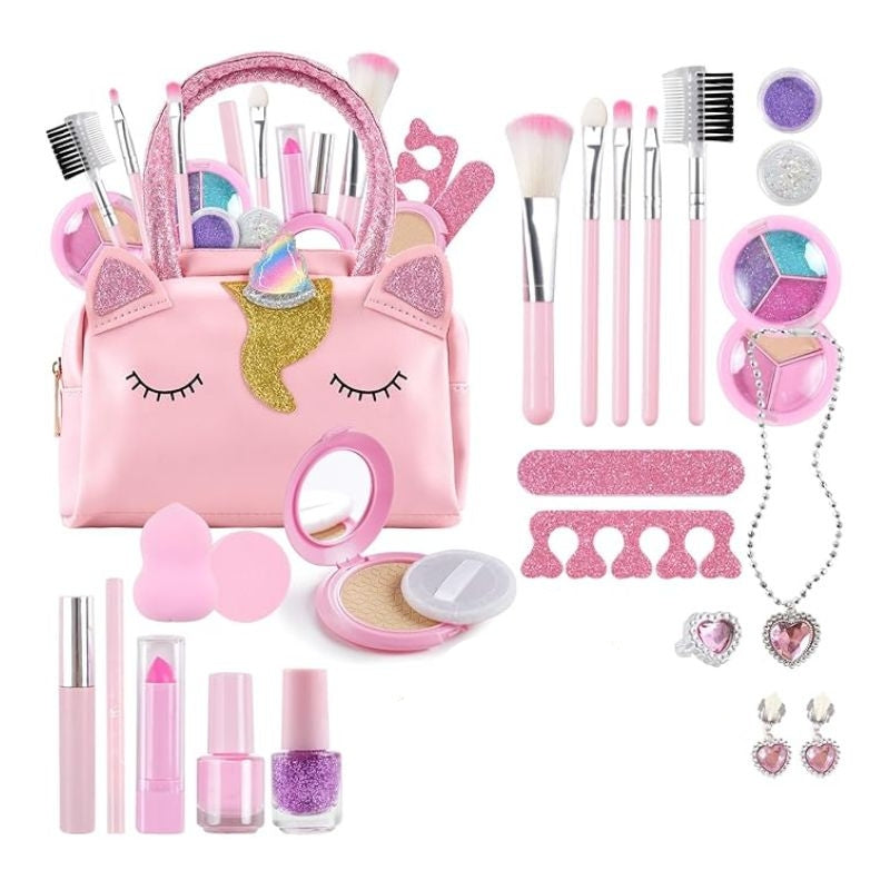 Makeup Washable Handbag For Girls - 27 Pcs