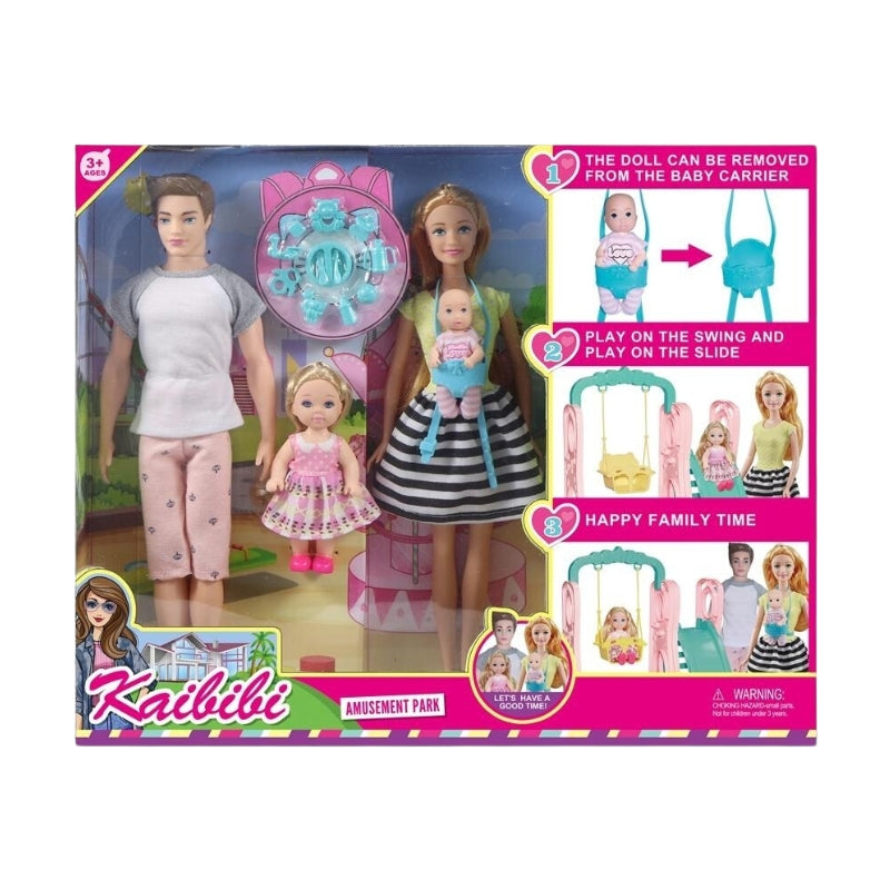 Family Doll Set With Accessories