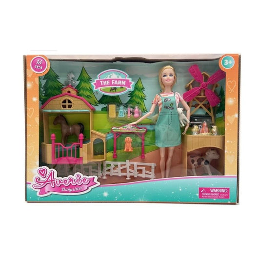 Barbie Enchanting Farm Vet Experience Playset 11 inch