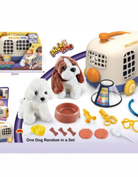 Plush dogs with Pet bus cages Medical Appliances and Pet
