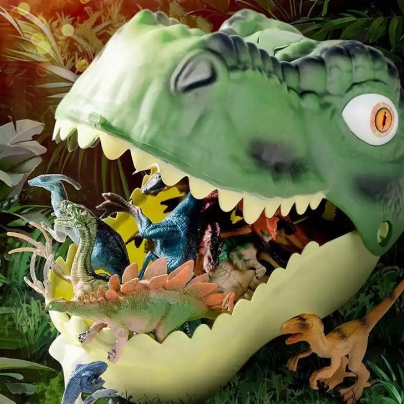 Jungle Animal Set With Dinosaur Head