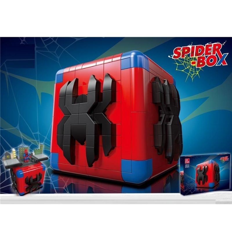 LEGO SUPERHERO SPIDERMAN FIGURES BOX