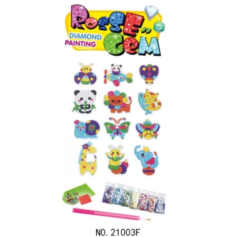 Roze Gem Kids Art Craft Kit Educational Toy Gem Diamond Painting Kit