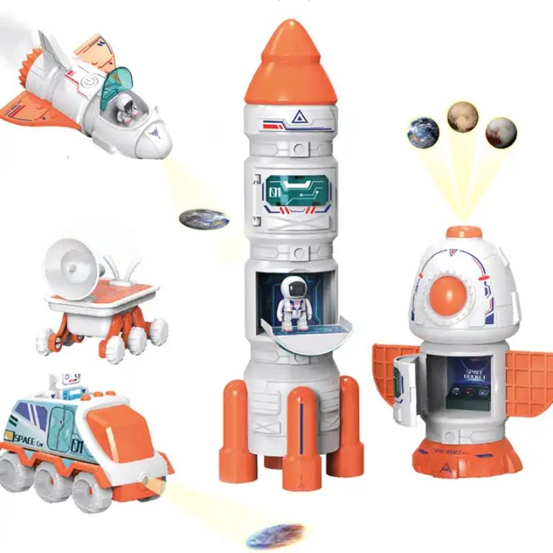 Galactic Fusion Explorer: Assembly Projection Rocket Adventure Toy