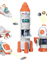 Galactic Fusion Explorer: Assembly Projection Rocket Adventure Toy
