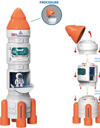 Galactic Fusion Explorer: Assembly Projection Rocket Adventure Toy
