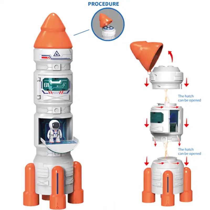 Galactic Fusion Explorer: Assembly Projection Rocket Adventure Toy