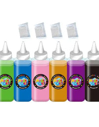 CraftWonders DIY Crystal Creations Kit: Creative Clay and Glue for Imaginative Play (6 Bottles)
