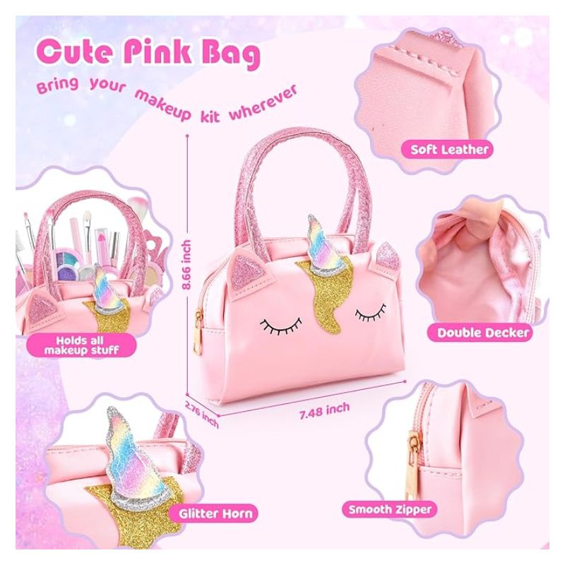 Makeup Washable Handbag For Girls - 27 Pcs