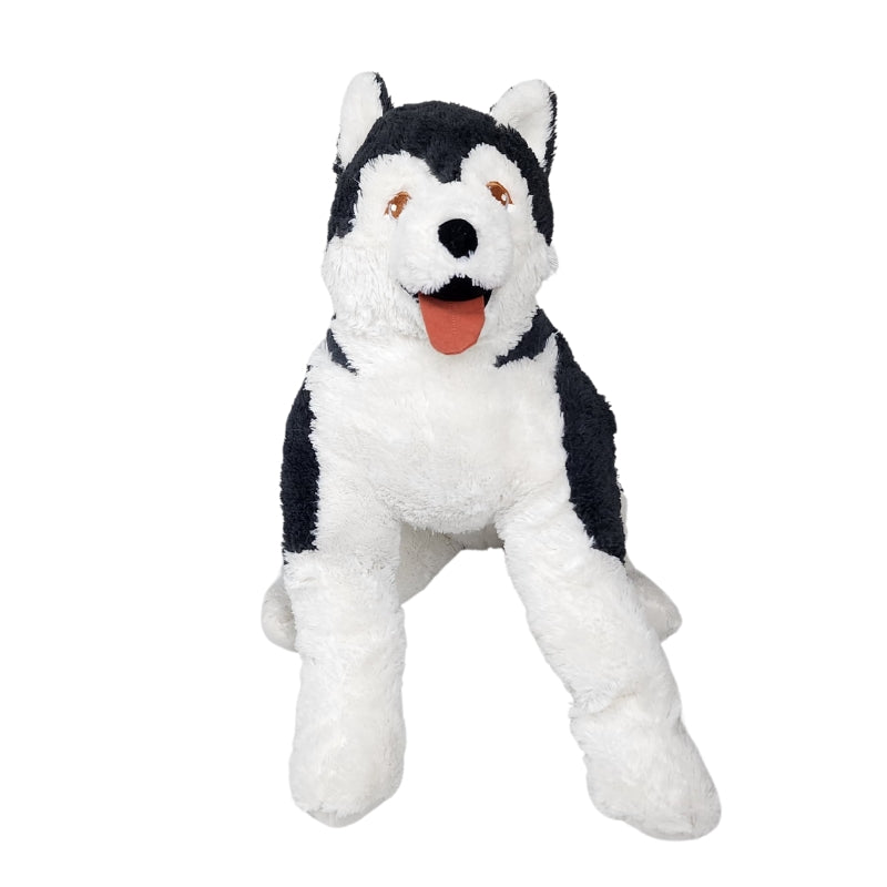 Husky Puppy Cute Plush Toy White 62x27Cm Premium Pre-loved