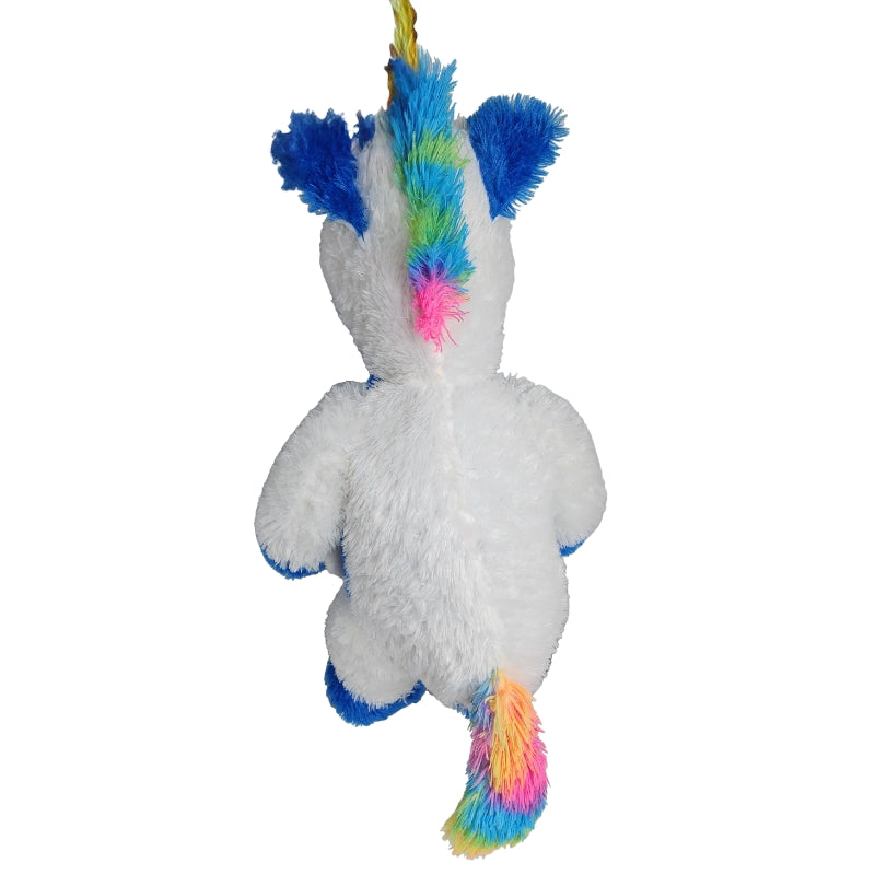 Goffa Unicorn Mama & Baby Plush Toy Blue & White 78x27Cm Premium Pre-loved