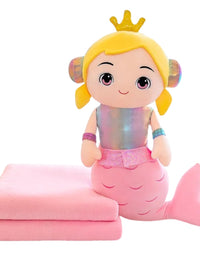 Soft Mermaid Doll With Comfortable Blanket For Kids
