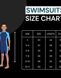 Full Sleeves Zipper Swimwear For kids
