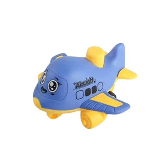 Cute Cartoon Aircraft Toy for Kids Fun Push & Play Airplane (Pack of Four)