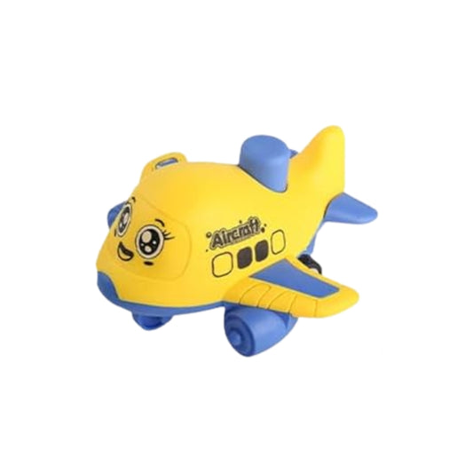 Cute Cartoon Aircraft Toy for Kids Fun Push & Play Airplane (Pack of Four)