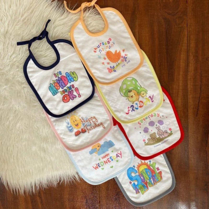 Water Proof Baby Feeding Bibs 7 Piece