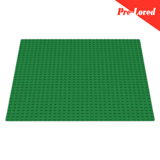 LEGO Classic Green Baseplate Supplement for Building Playing and Displaying Creations 10ix10 Orignal LEGO Pre-loved