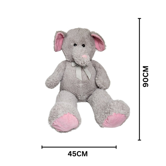 Jumbo Elephant Plush Toy Extra Soft 90x45Cm Premium Pre-loved